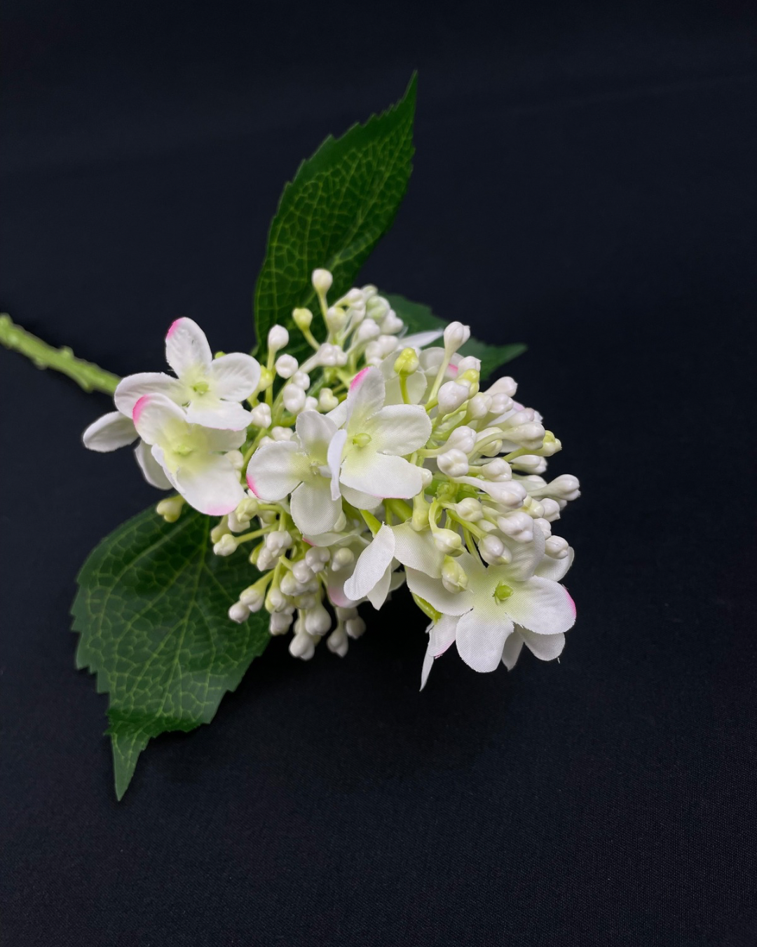 Silk Hydrangea Bud White