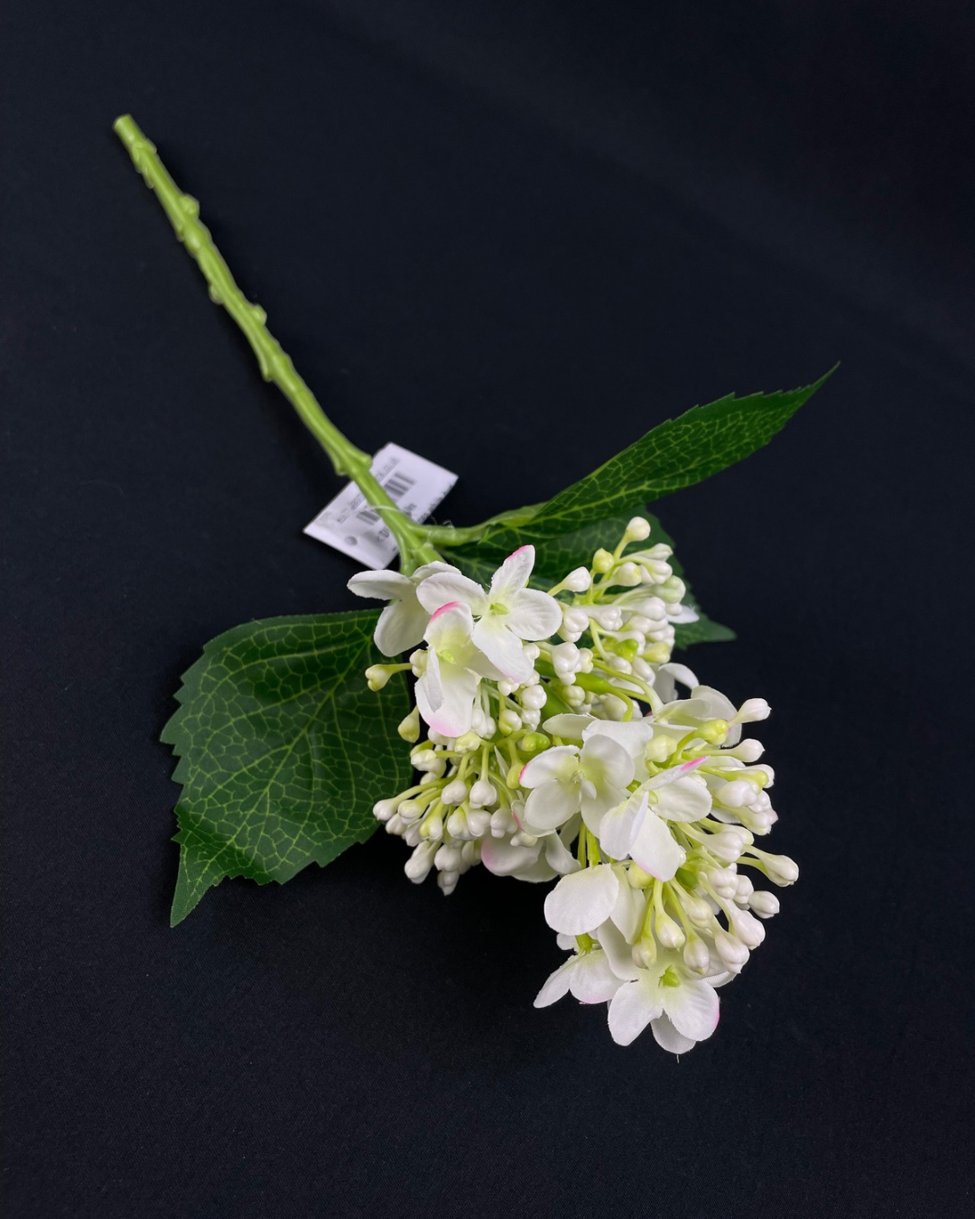 Silk Hydrangea Bud White