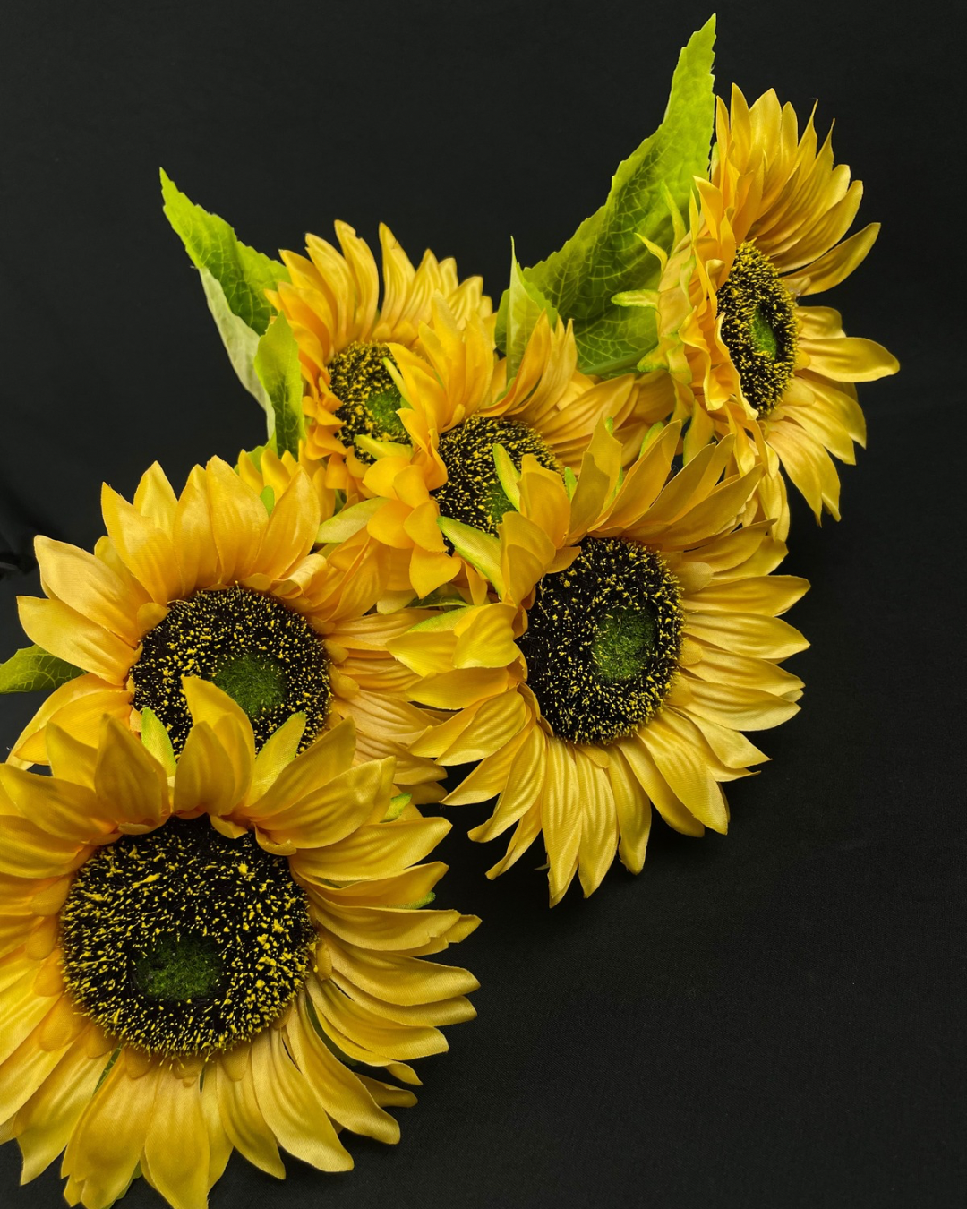 Silk Sunflower Bunch x9